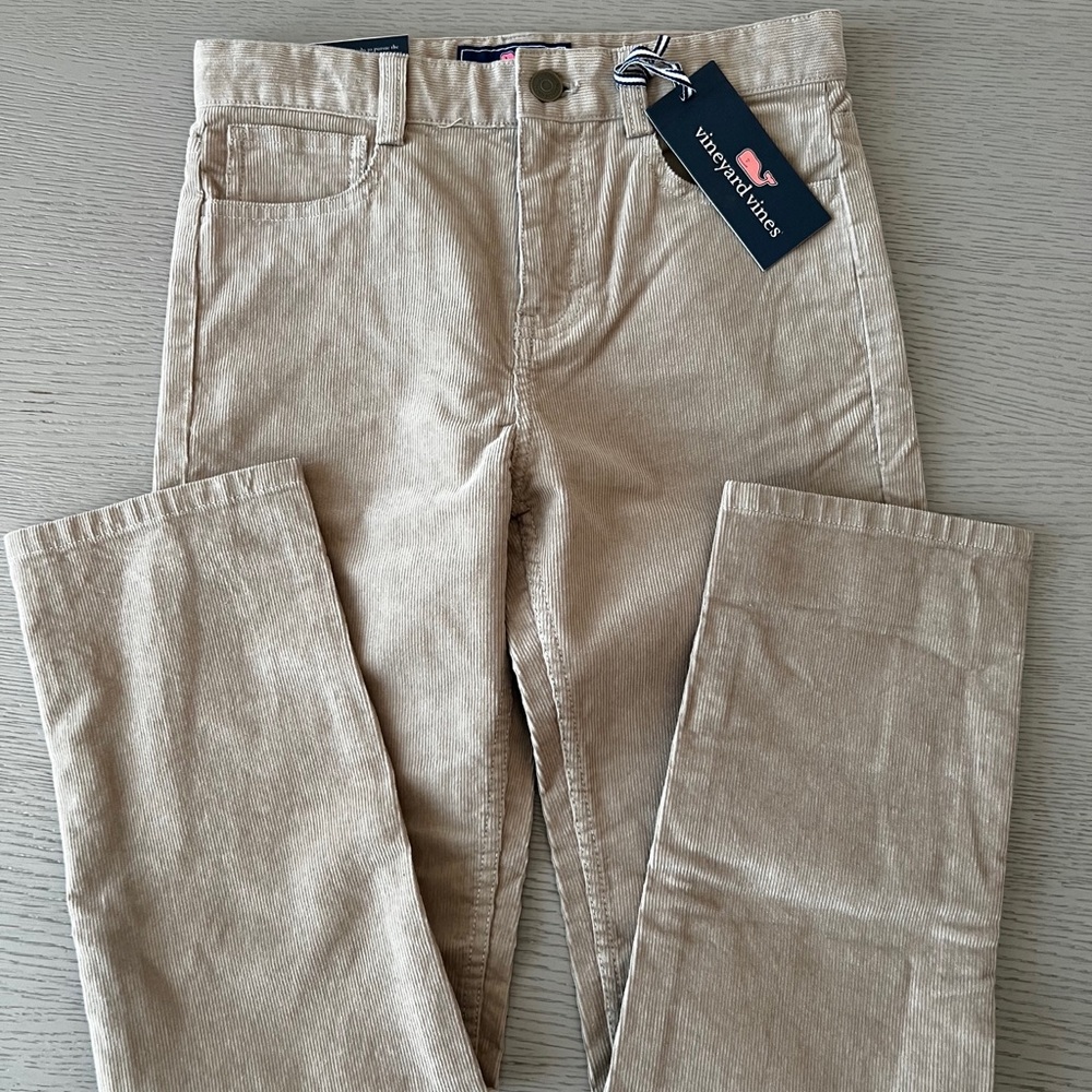 NWT Boys Vineyard Vines tan corduroy pants sz 10